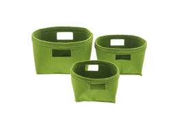 Panier en feutre vertS/3