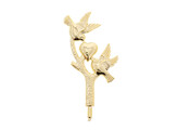 Art.4670 heart with 2 doves on peg