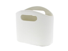 Sac en cuir 2 anses medium ecru