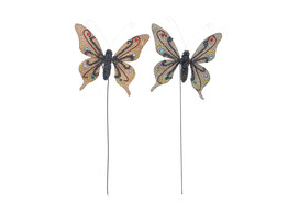 Butterfly pearls 2 on stick 2 colors