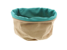 Sachet en jute avec doublure bleu GM