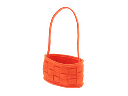  Loom  vilten mand ovaal met oor oranje