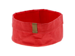  Paperlook  mand 25 cm rood