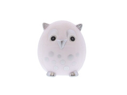Uil  Tyto 2  met lichtje wit - zilver