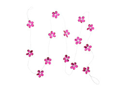Geslepen bloem guirlande fuchsia