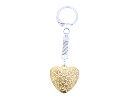 Hart metaal sleutelhanger goud
