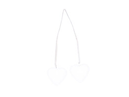 Dubbel hart verbonden wit