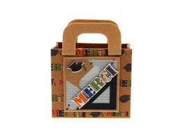 Patchwork  merci draagmand in vilt medium