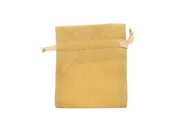 Sac en satin 10 x 12 cm or