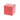 Kubus 5 x 5 x 5 cm rood