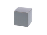Kubus 5 x 5 x 5 cm donker grijs mat