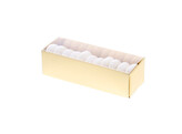 Sleeve box with transparant lid gold