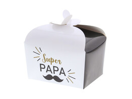 Doos vlindersluiting 250 gr.  Super papa  snor