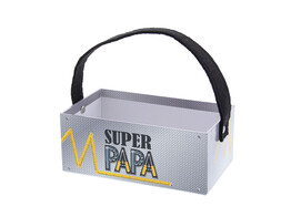  Metal  Super Papa recht bakje met oor rechthoekig
