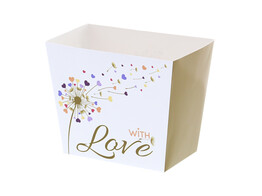 Conical basket high PPB280  Dandelion  with love
