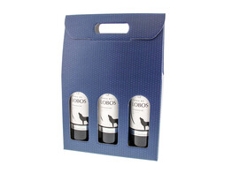 Box Spot 3 bottles dark blue