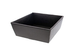 Basket Pelle 21 x 21 x 9 cm black