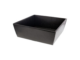 Basket Pelle 26 x 26 x 10 cm black