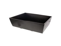 Basket Pelle 40 x 30 x 11.5 cm black