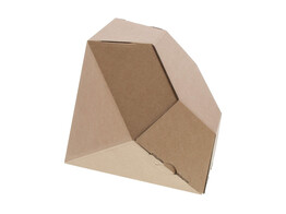 Diamond gift box medium kraft