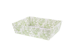 Basket  Toile  40 x 30 x 11.5 cm green