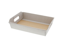Basket Linea 22 x 16 cm taupe