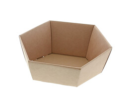 Box hexagonal  Avana  20 5 X 17cm kraft