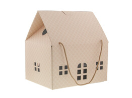 OTL Huis  Matelasse  H   34 cm met koord creme roze