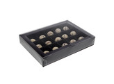 Window box with 15 compartments  removable  dark brown