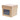 Cube with window 250 gr. kraft