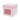 Cube with window 250 gr. light pink