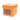 Cube with window 250 gr. orange