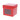 Cube with window 250 gr. red
