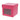 Cube avec fenetre 500 gr. fuchsia
