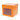 Cube avec fenetre 500 gr. orange