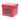 Cube avec fenetre 500 gr. rouge