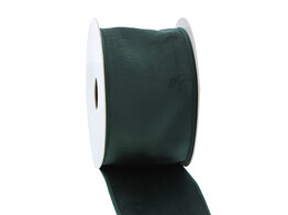 Band mit Drahtkante Velvet deluxe 70 mm x 5 m dunkel grun 69