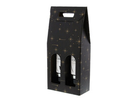 Boite  Stars  2 bouteilles noir