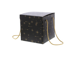 Segreto box  Stars  210x210x210 mm with cords black