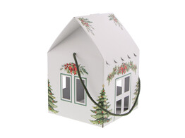 Haus  Christmas Charm  H   30 cm mit Kordel wei 