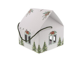 Haus  Christmas Charm  H   28 cm mit Kordel wei 