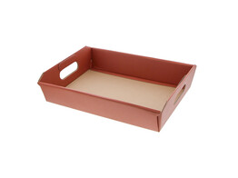 Basket  Seta  35 x 26 x 7 cm terra cotta