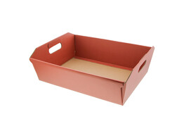 Basket  Seta  40 x 30 x 12 cm terra cotta