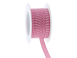 Band vichy 10 mm x 20 m himbeere 616
