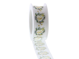 Band wedding circle  Love  40mmx15m grun Farbe 001