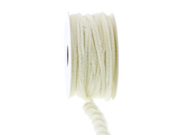 Corde laitonnee Chenille 6 mm x 10 m ecru 08