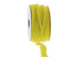 Corde laitonnee Chenille 6 mm x 10 m jaune 55