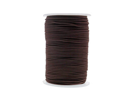 Round elastic cord 2mm x 100m colour 76 dark brown
