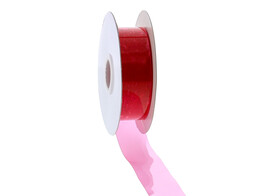 Plastic ribbon 25mmx20m pink
