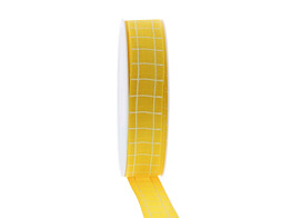 Ruban Squares 25mm x 18m jaune couleur 10
